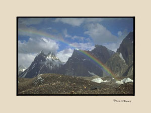 rainbow over the Himalayas